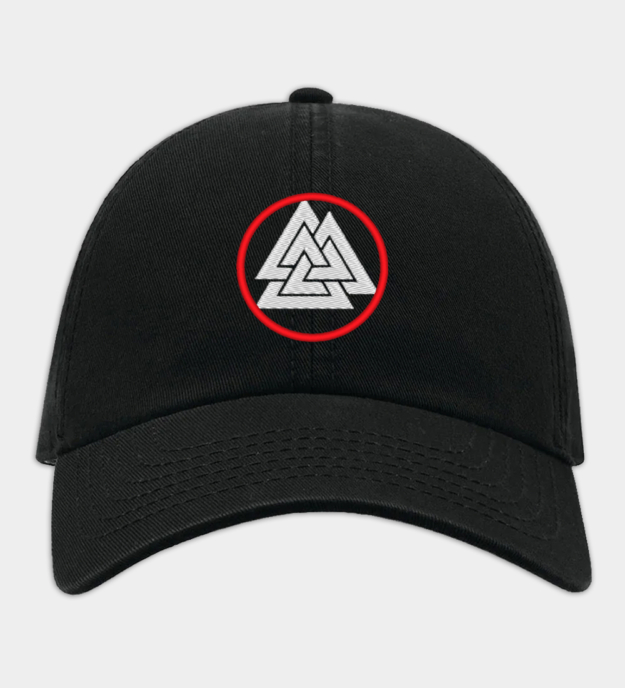 Cappellino ricamato Valknut